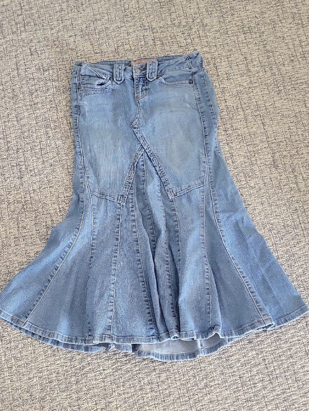 VINTAGE CANDIES  LIGHT  BLUE  DENIM MERMAID SKIRT 0